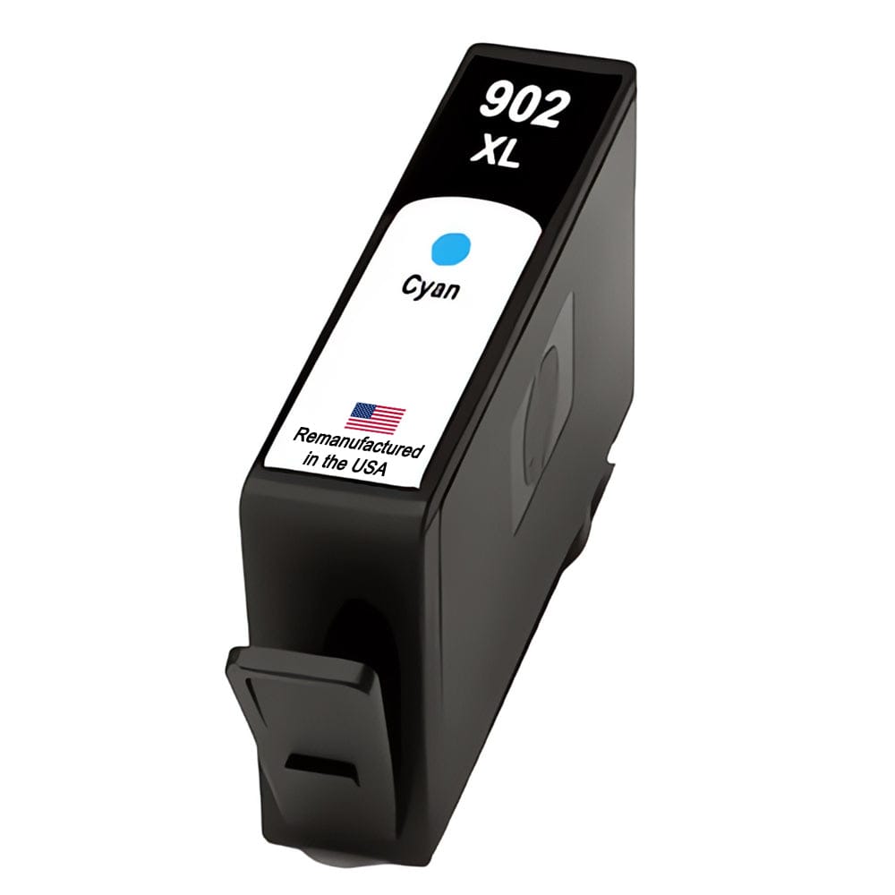 U.S. Remanufactured for HP 902XL (T6M02AN) Cyan Ink Cartridge New Chip - Allprintheads