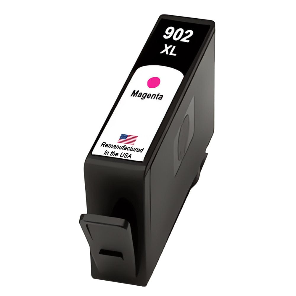 U.S. Remanufactured for HP 902XL (T6M06AN) Magenta Ink Cartridge New Chip - Allprintheads