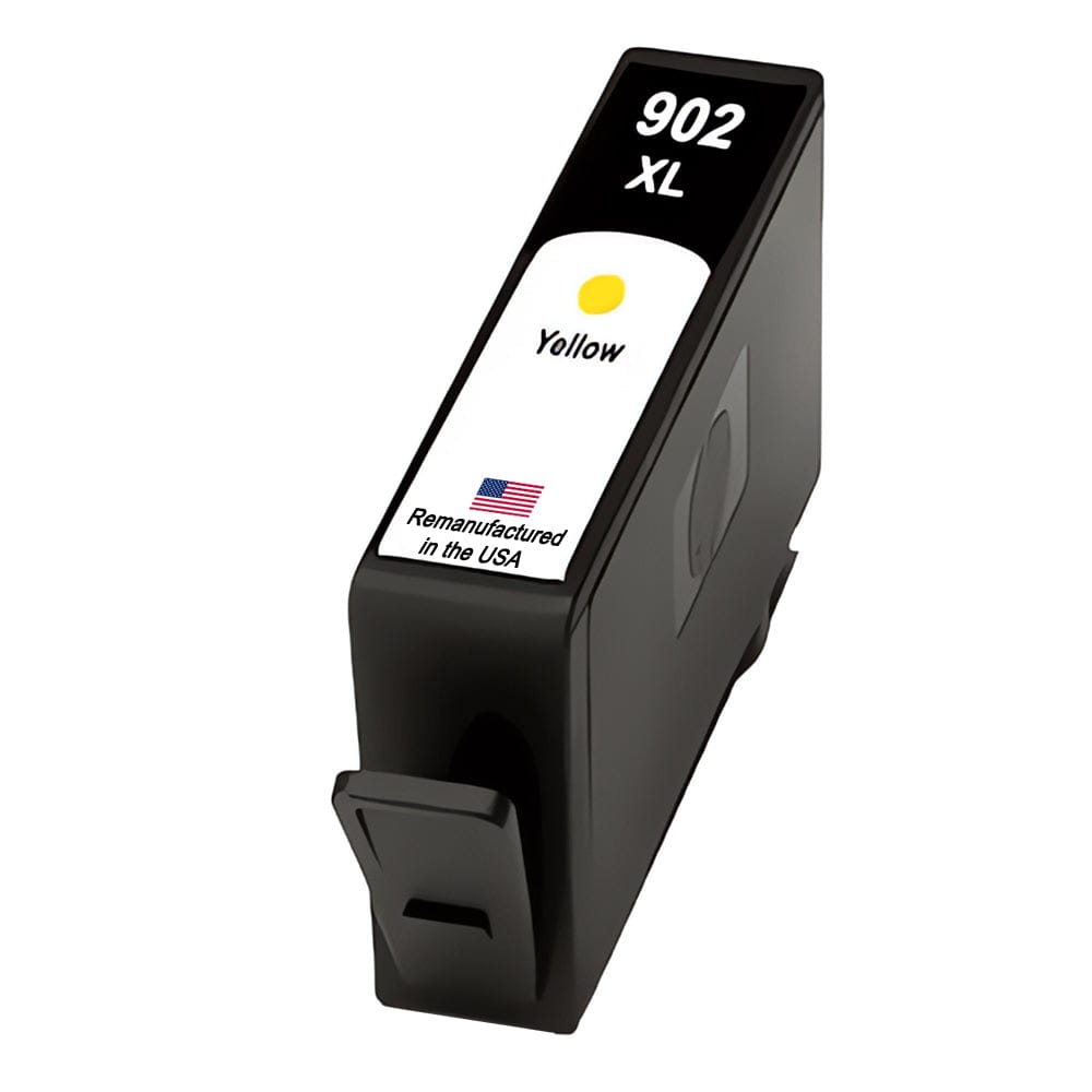 U.S. Remanufactured for HP 902XL (T6M10AN) Yellow Ink Cartridge New Chip - Allprintheads
