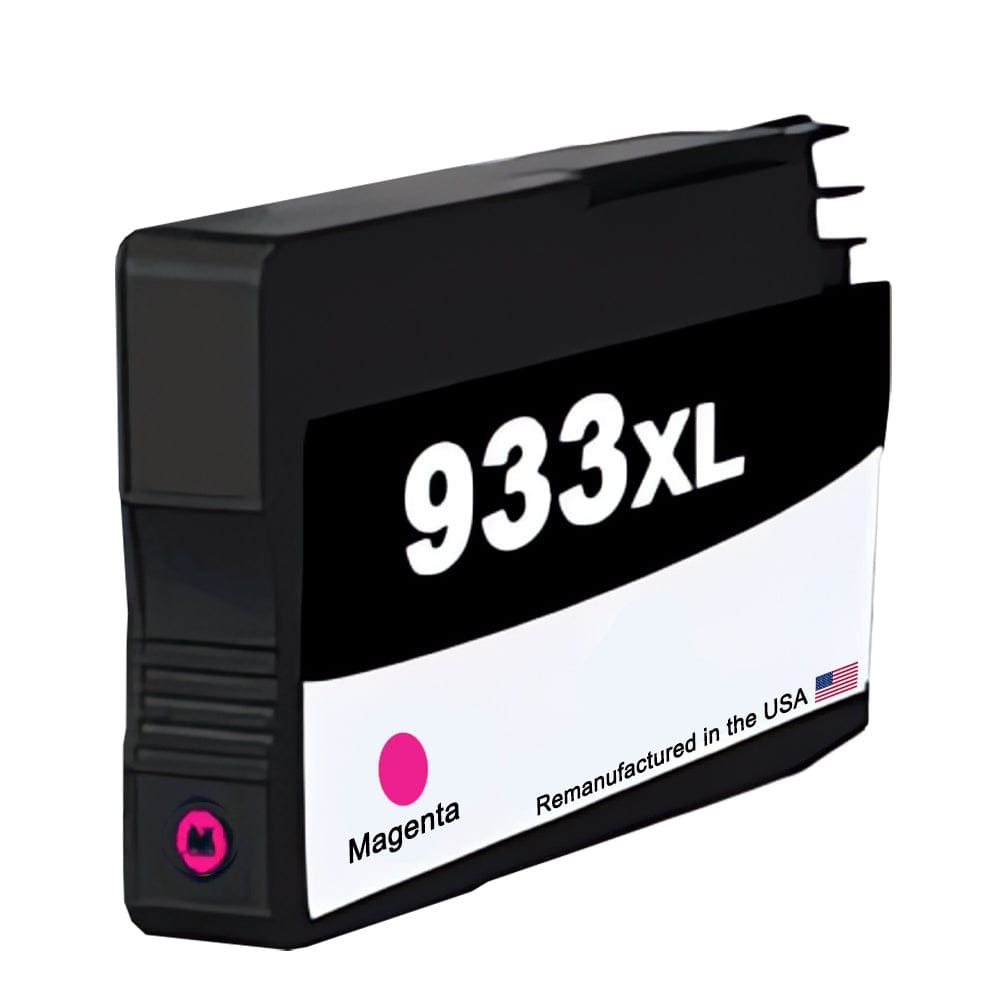 U.S. Remanufactured for HP 933XL (CN055AN) Magenta Ink Cartridge New Chip - Allprintheads