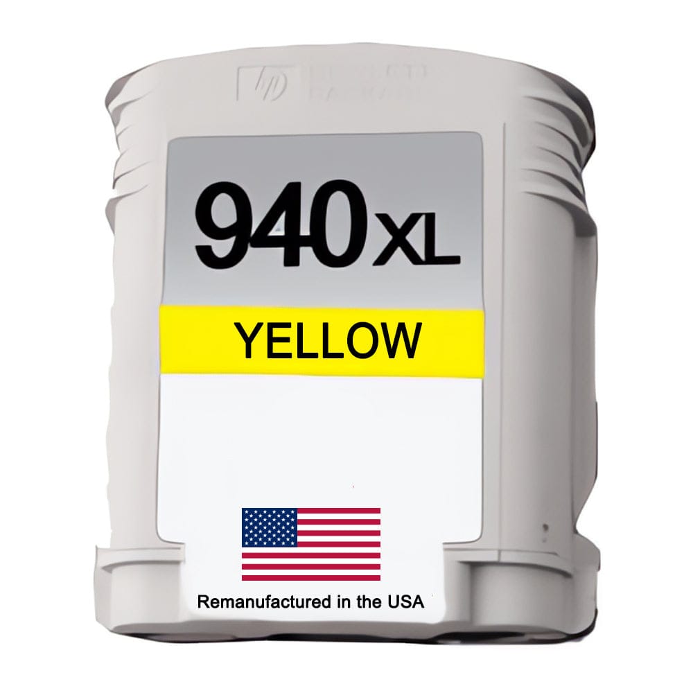 U.S. Remanufactured for HP 940XL (C4909AN) Yellow Ink Cartridge - Allprintheads