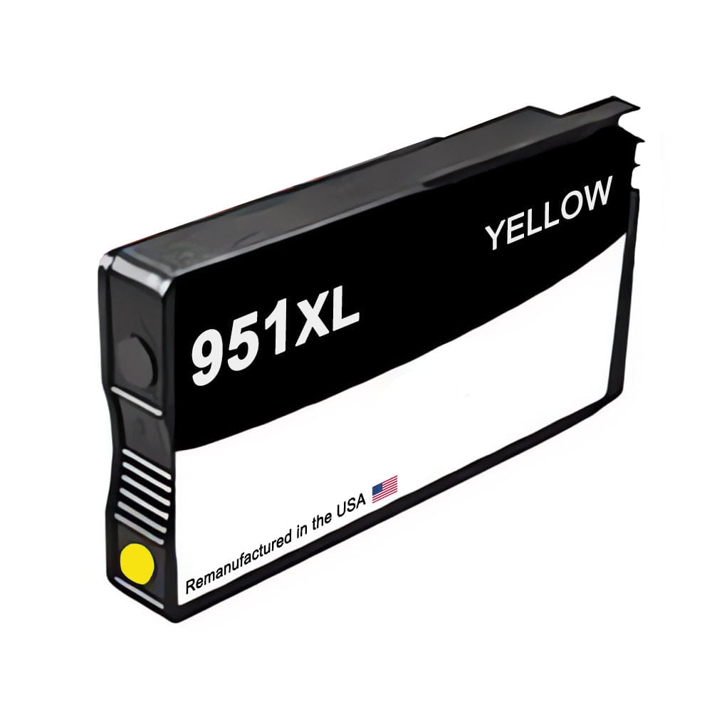 U.S. Remanufactured for HP 951XL (CN048AN) Yellow Ink Cartridge OEM chip - Allprintheads