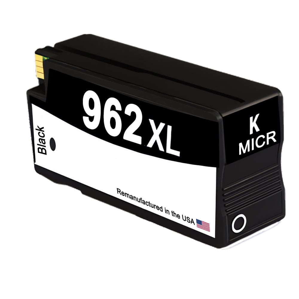 U.S. Remanufactured for HP 962XL (3JA03AN) Black MICR Ink Cartridge - Allprintheads