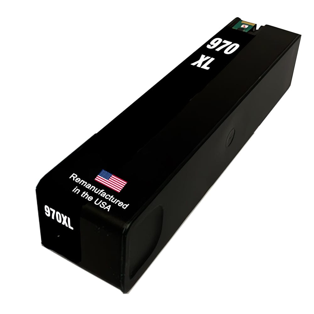 U.S. Remanufactured for HP 970XL (CN625AM) Black Ink Cartridge New Chip - Allprintheads