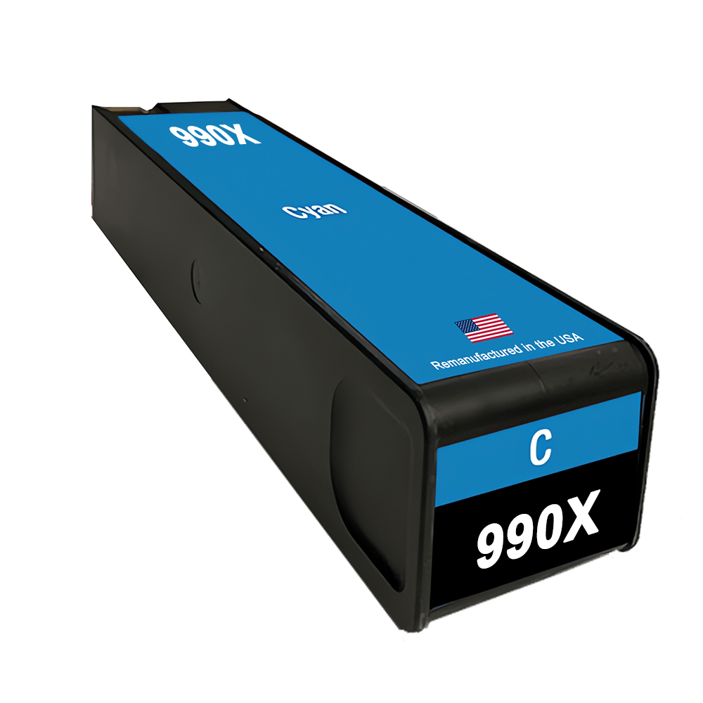 U.S. Remanufactured for HP 990X (M0J89AN) Cyan Ink Cartridge - Allprintheads