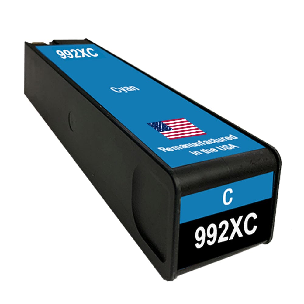 U.S. Remanufactured for HP 992XC (M0K07XC) Cyan Ink Cartridge New Chip - Allprintheads