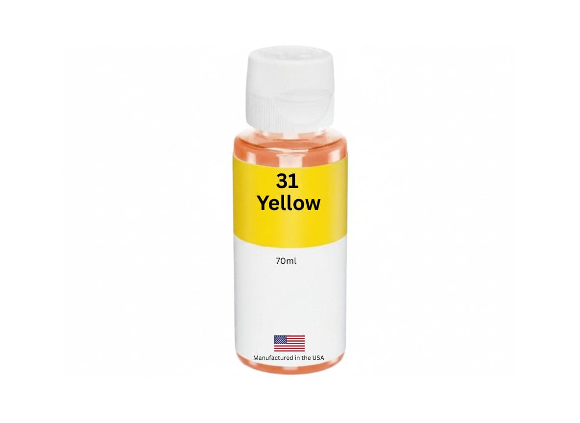 Replacement ink Bottles for HP 31 (1VV28AN) 70-ml Yellow Standard Yield - Allprintheads