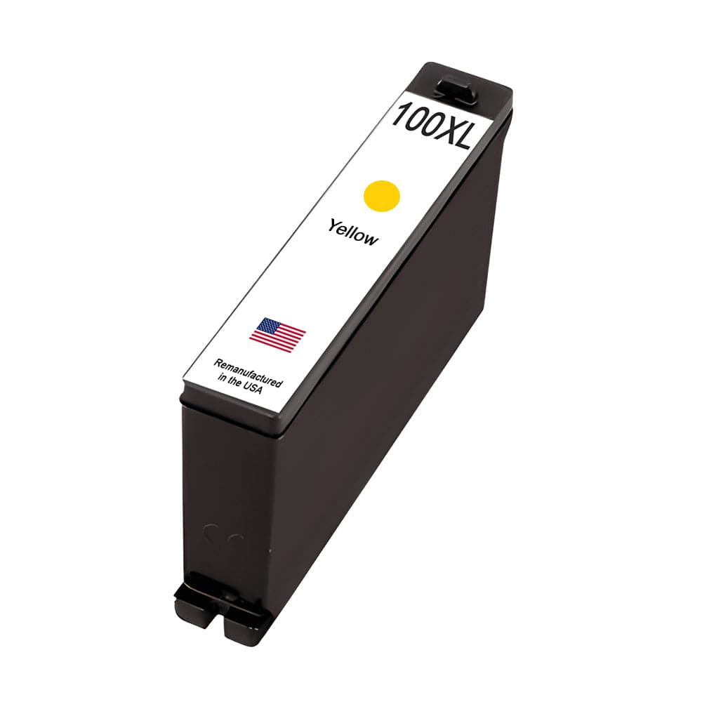 U.S. Remanufactured for Lexmark #100XL 14N1095 Yellow Ink Cartridge High Yield - Allprintheads