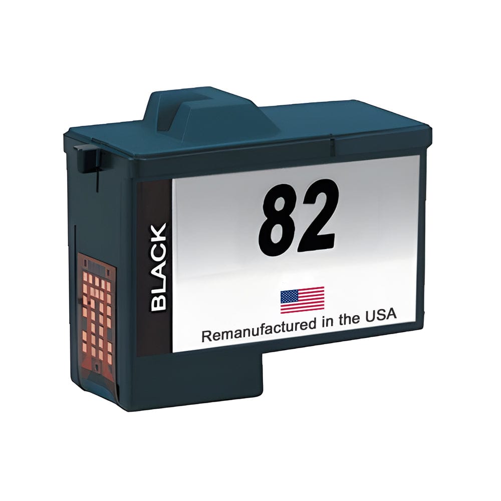 U.S. Remanufactured for Lexmark #82 18L0032 Black Ink Cartridge - Allprintheads