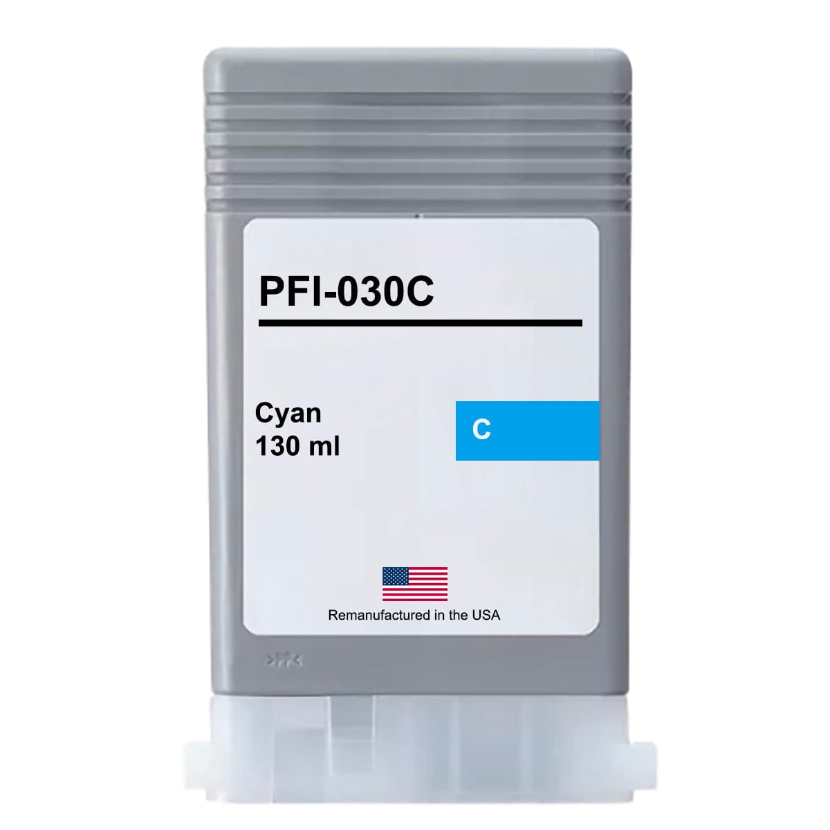 U.S. Remanufactured for Canon PFI-030 130mL Cyan - Allprintheads