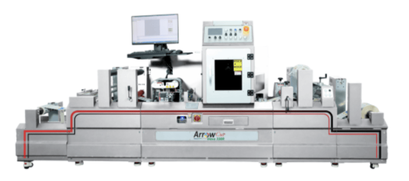 ArrowCut Nova 330R roll to roll laser label finishing system