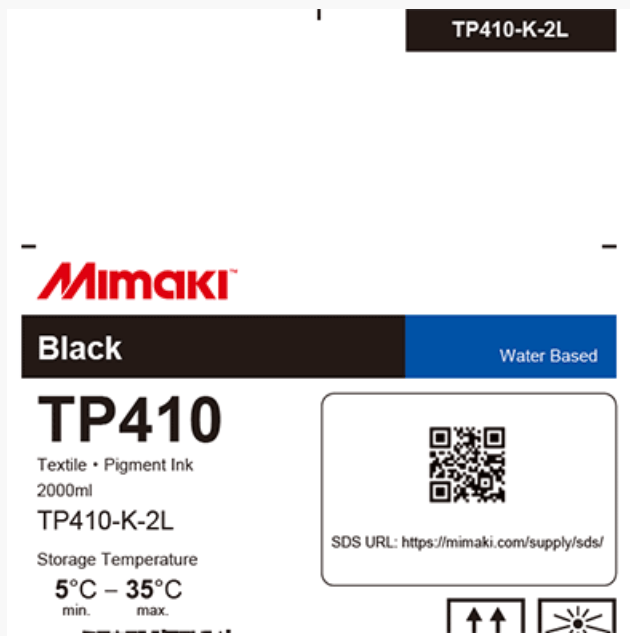 Mimaki TP410 Textile Pigment Ink, 2 liter - Allprintheads