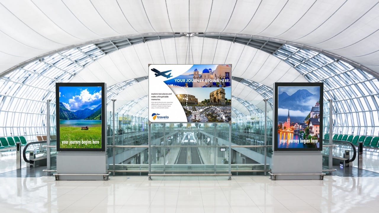Mimaki JFX220-2515 application - airport wayfinding signage