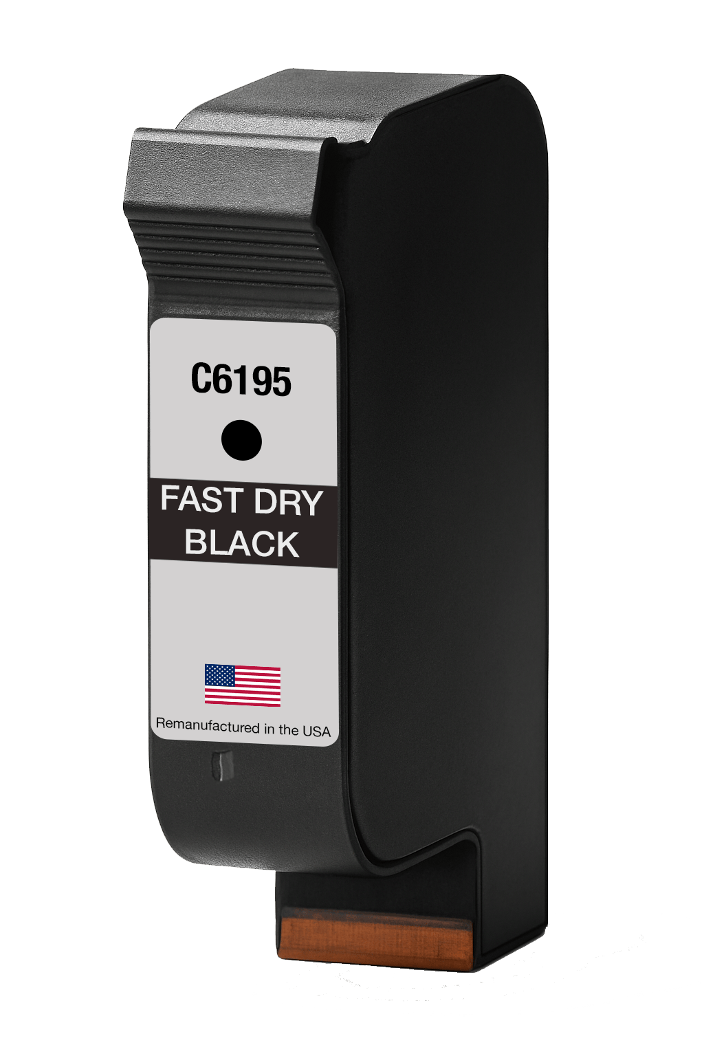 U.S. Remanufactured for HP C6195A Fast-Dry Black Ink Cartridge - Allprintheads