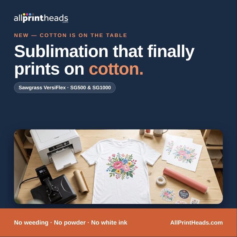 Sawgrass VersiFlex — sublimation that finally prints on cotton