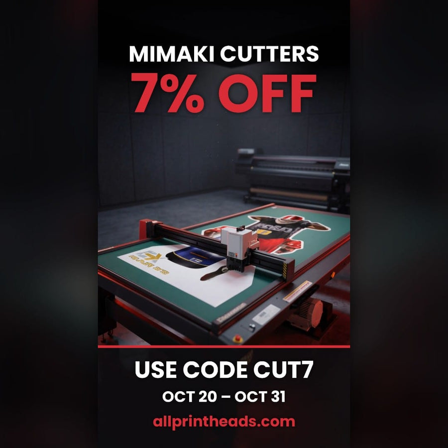Your printer prints it. Now cut it. 7% off every Mimaki cutter with code CUT7, Oct 20–31