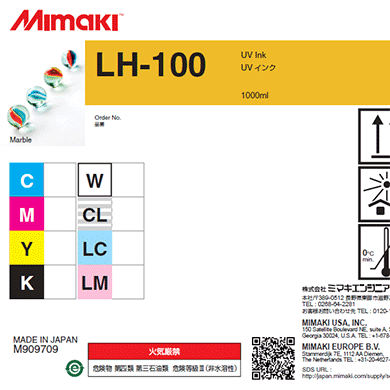 Mimaki LH-100 UV curable ink 1L bottle - OEM - www.allprintheads.com