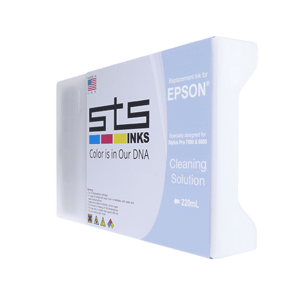 Compatible Cleaning Solution Cartridge for Epson Stylus Pro 7800 and 9800 Dye 220 mL - www.allprintheads.com
