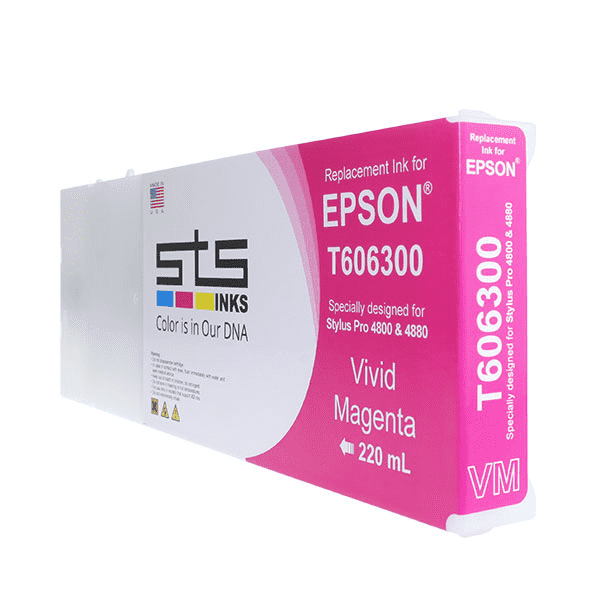Compatible Cartridge for Epson Sublimation  220 mL. Stylus Pro 4800. - www.allprintheads.com