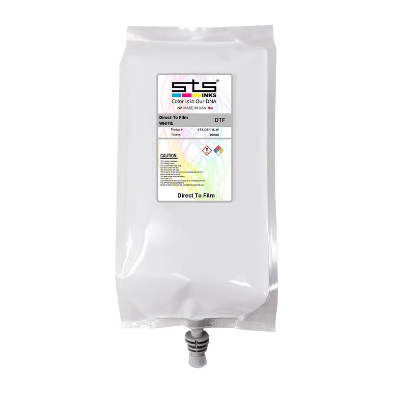 Direct to Film Ink 1 Liter. Pouch of 1 Liter for CMYK and 900ml for White - www.allprintheads.com